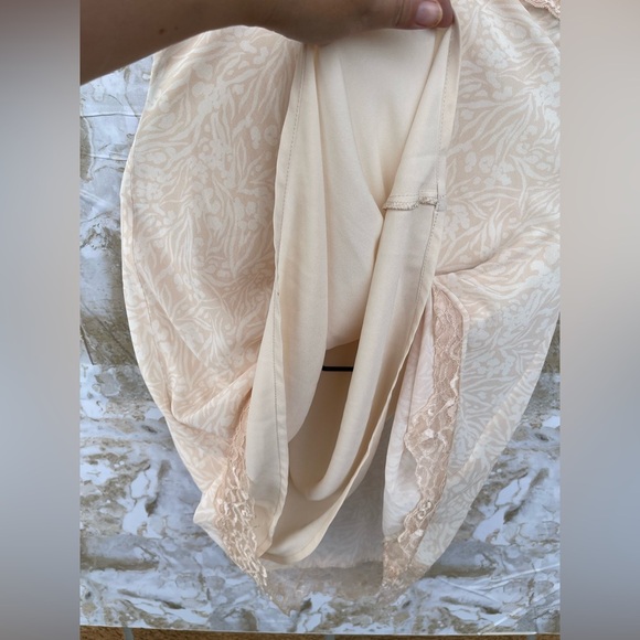 CENTRAL PARK WEST BABYDOLL HALTER NUDE LACE DRESS SIZE SMALL - Picture 7 of 12